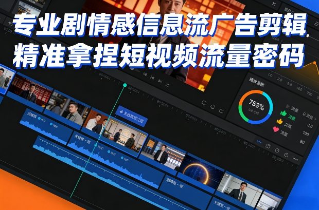 专业剧情感信息流广告剪辑，精准拿捏短视频流量密码-云途创业网