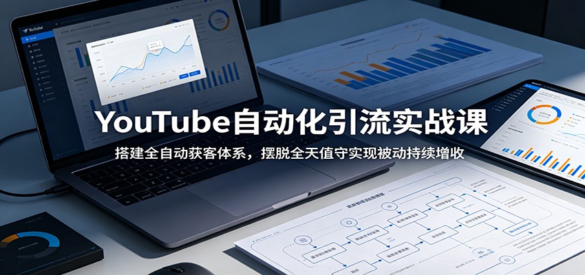 YouTube自动化引流实战课：搭建全自动获客体系，摆脱全天值守实现被动持续增收-云途创业网