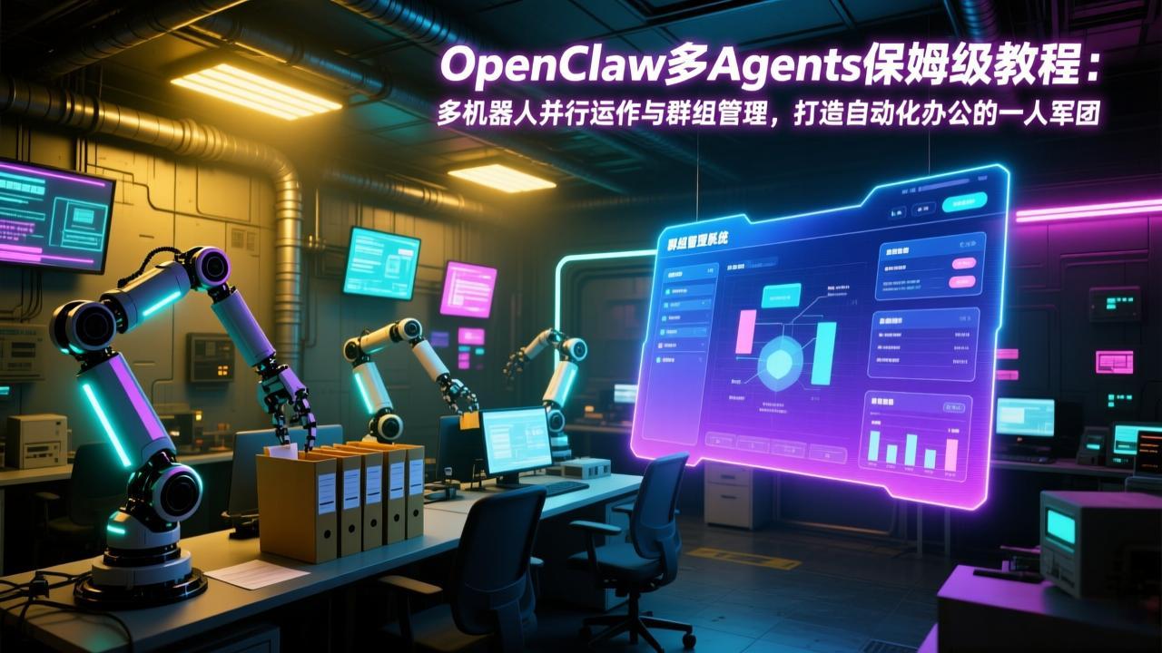 OpenClaw多Agents保姆级教程:多机器人并行运作与群组管理,打造自动化办公的一人军团-云途创业网