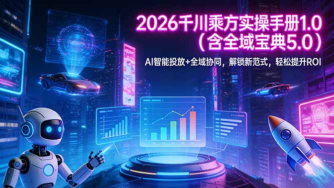 2026 千川乘方实操手册 1.0(含全域宝典 5.0-云途创业网