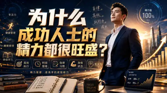 付费文章：为什么成功人士的精力都很旺盛？-云途创业网