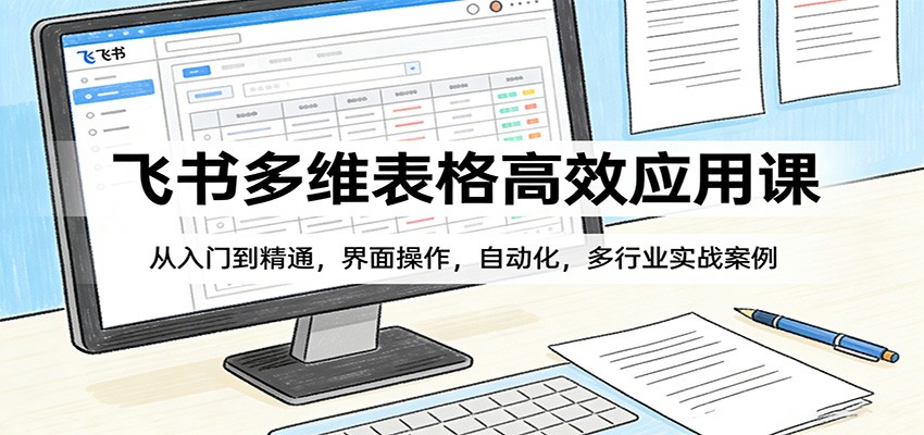 飞书多维表格高效应用课：从入门到精通，界面操作，自动化，多行业实战案例-云途创业网