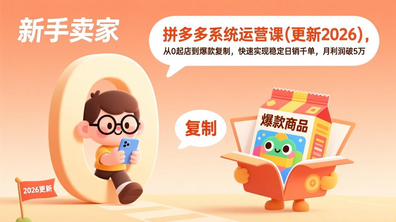 拼多多系统运营课(更新2026-云途创业网