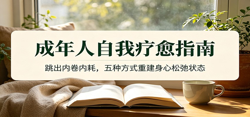 成年人自我疗愈指南:跳出内卷内耗,五种方式重建身心松弛状态-云途创业网