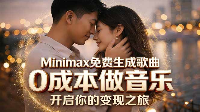 Minimax免费生成歌曲实测！0成本做音乐，说唱流行Lofi一键生成-云途创业网
