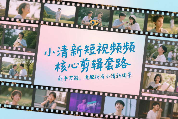 小清新短视频核心剪辑套路,新手万能,适配所有小清新场景-云途创业网