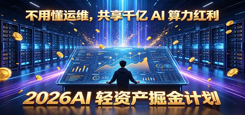 不用懂运维,共享千亿 AI 算力红利,2026AI 轻资产掘金计划-云途创业网