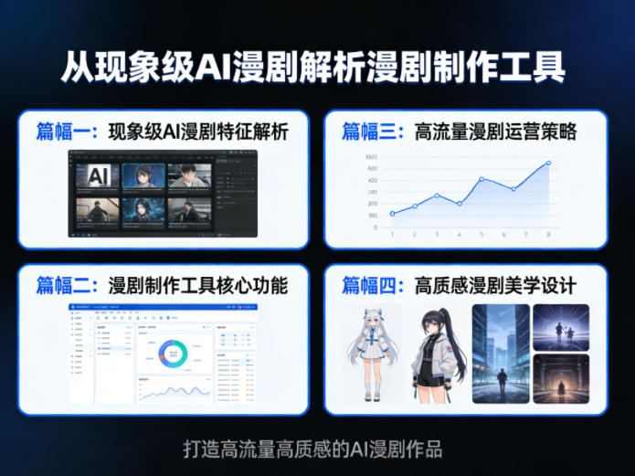 从现象级AI漫剧解析漫剧制作工具,四大篇幅带你了解漫剧,打造高流量高质感的AI漫剧作品-云途创业网