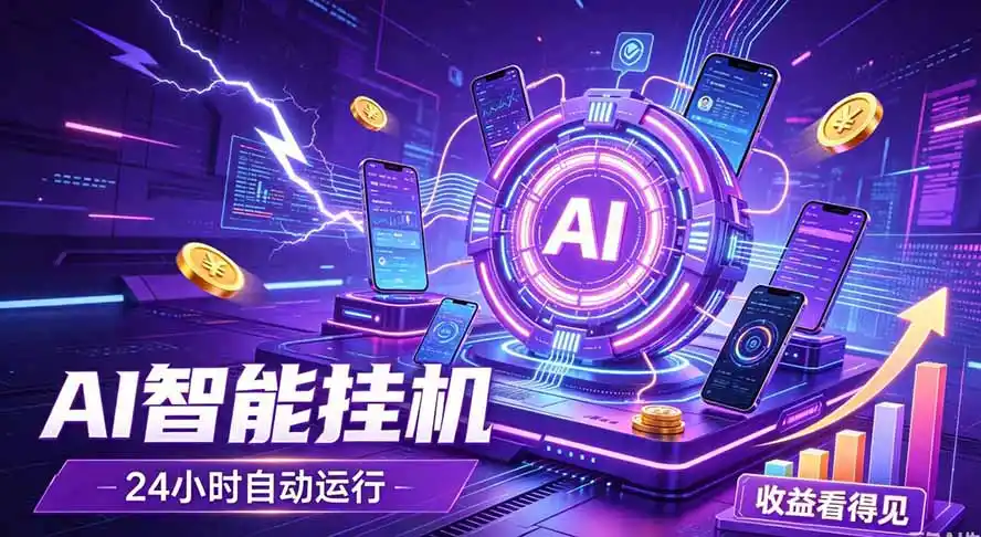AI智能广告挂机，躺赚新模式 设备托管运行，解放双手持续变现-云途创业网