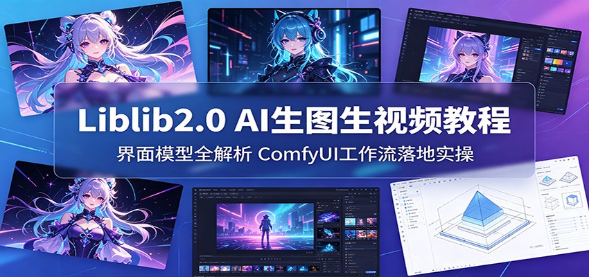 Liblib2.0 AI生图生视频教程:界面模型全解析,ComfyUI工作流落地实操-云途创业网