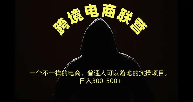 跨境电商联营，一个不一样的电商，普通人可操作日入300-500+-云途创业网
