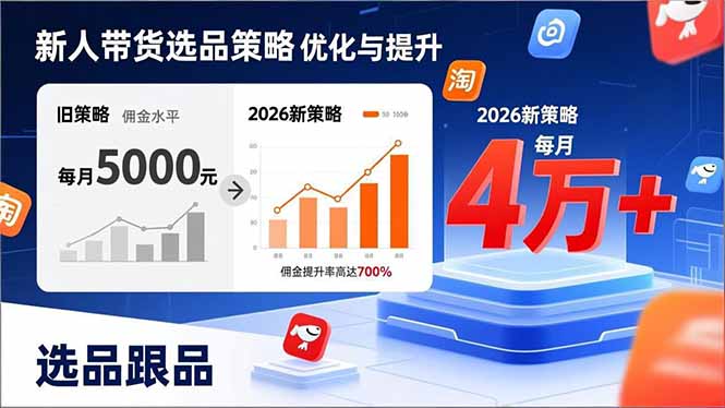 新人带货别瞎选品!这套2026全新选品跟品策略,让我的佣金从0做到每月4万+-云途创业网
