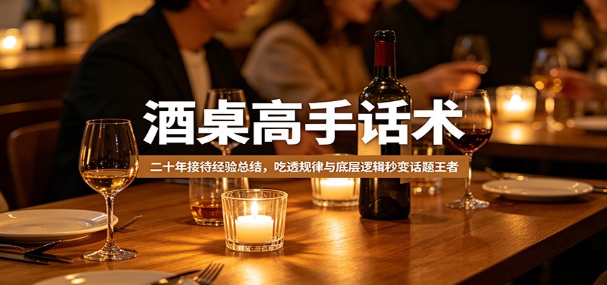 酒桌高手话术:二十年接待经验总结,吃透规律与底层逻辑秒变话题王者-云途创业网