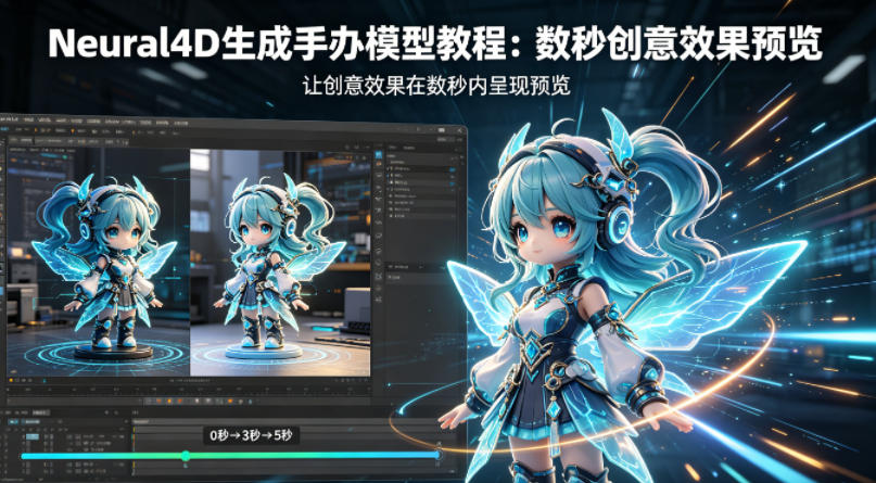 Neural4D生成手办模型教程，让创意效果在数秒内呈现预览-云途创业网