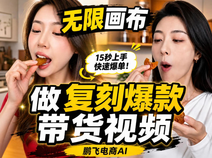 无限画布实操教程，搭一个炸裂级黑科技工作流——一键复刻爆款带货视频-云途创业网