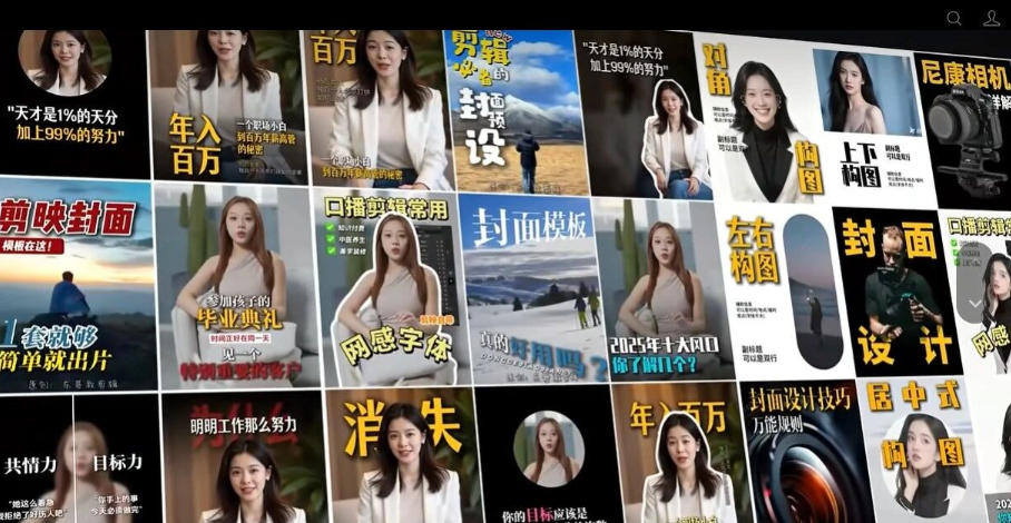 【剪映模板】100款剪映高级感万能行业短视频封面字幕排版预设视频花字剪辑模版-云途创业网