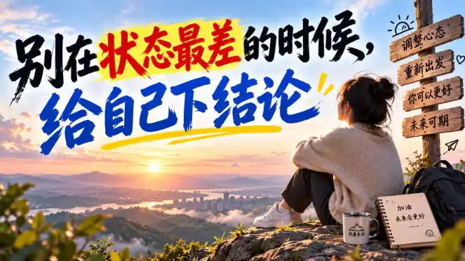 某公众号付费文章：别在状态最差的时候，给自己下结论-云途创业网