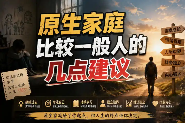 付费文章：给原生家庭比较一般人的几点建议-云途创业网