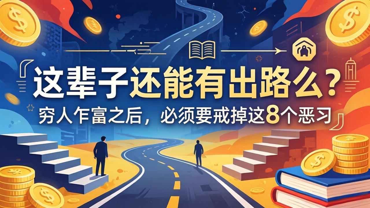 关于人生两篇付费文章【这辈子还能有出路么？】【穷人乍富之后，必须要戒掉这8个恶习】-云途创业网