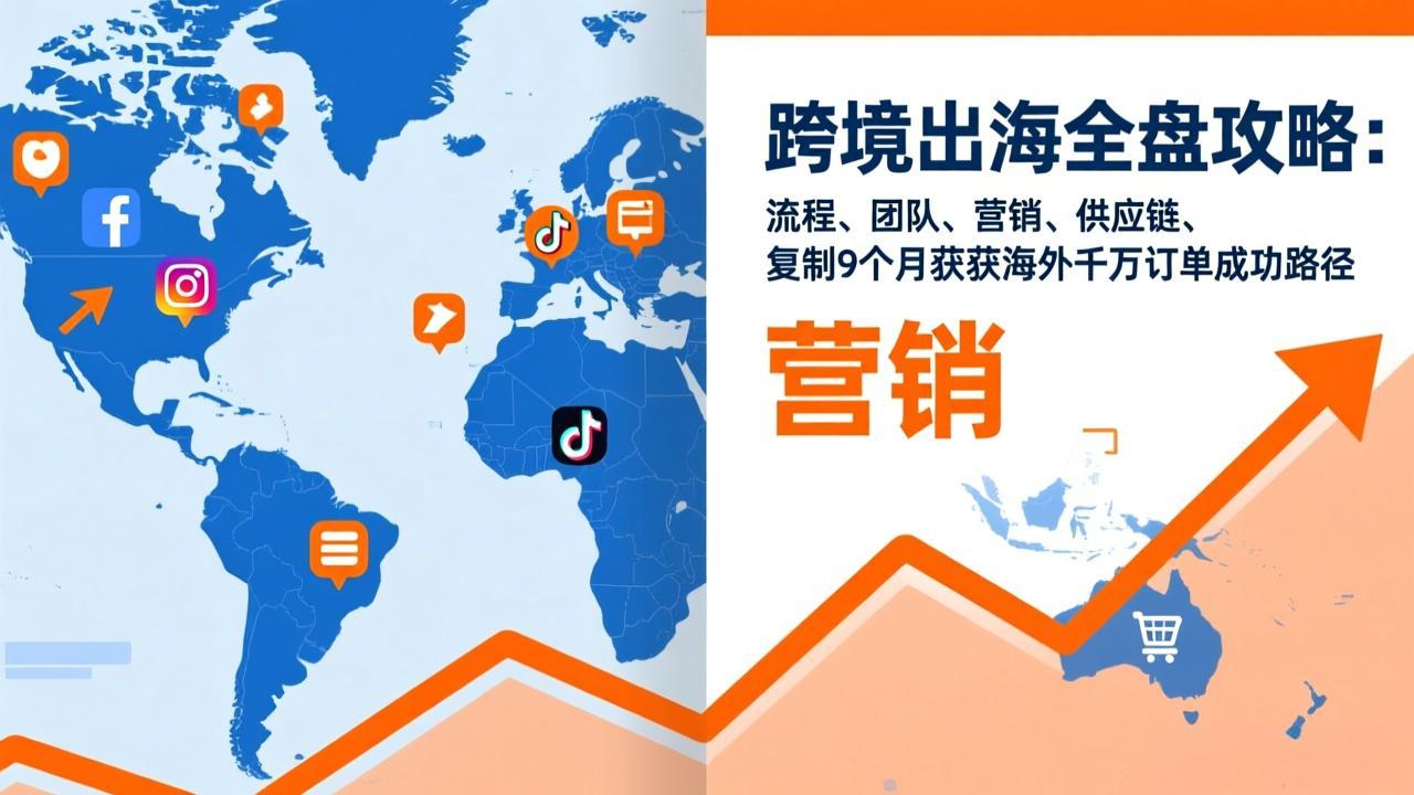 跨境出海全盘攻略:流程,团队,营销,供应链,复制9个月斩获海外千万订单成功路径-云途创业网