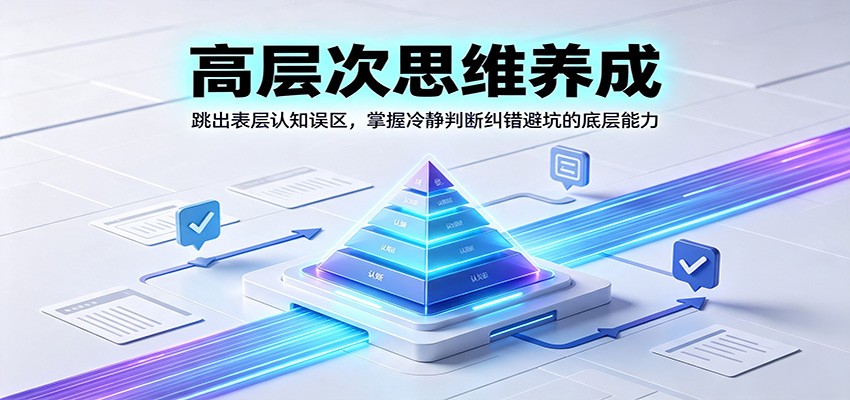 高层次思维养成:跳出表层认知误区,掌握冷静判断纠错避坑的底层能力-云途创业网