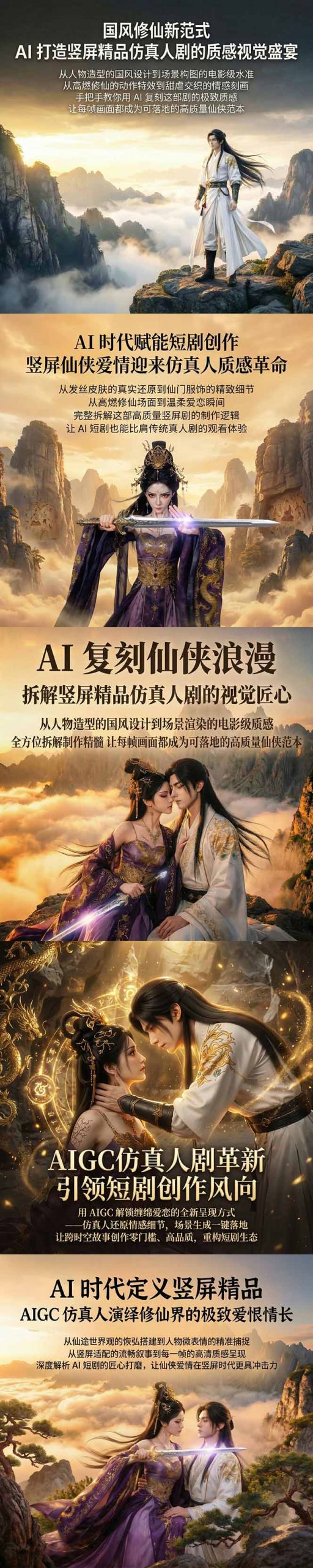 AIGC 仿真人短剧创作革新,解锁仙侠爱恋全新呈现,一键出高质场景,零门槛打造爆款剧集-云途创业网