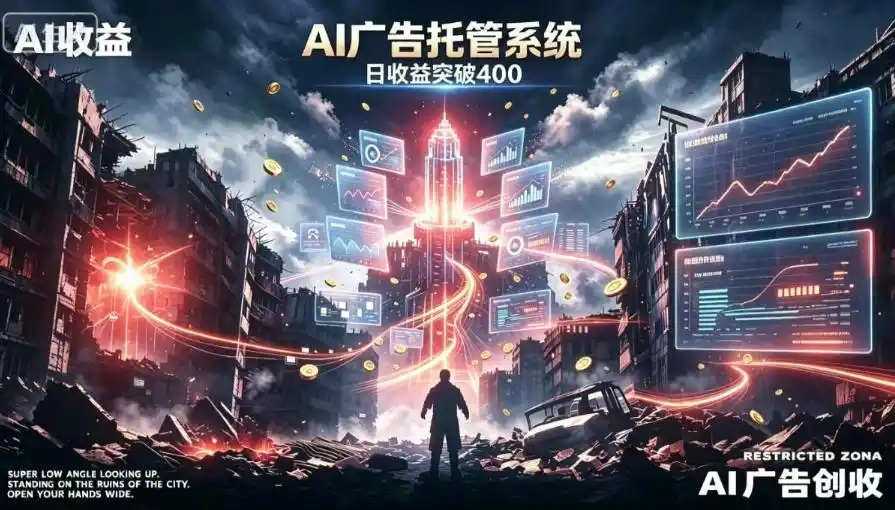 AI智能广告,全自动化运行,单日可达400+,小白新手0基础上手【揭秘】-云途创业网