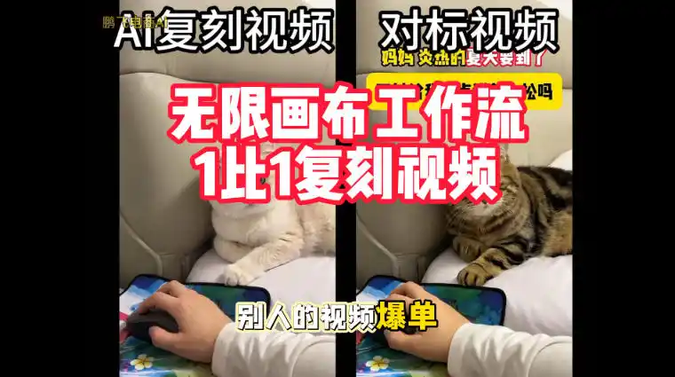 宠物带货视频复刻，无限画布工作流1比1，不用拍摄、不用布景、不用真人出镜，几分钟就能做出一条专业带货视频-云途创业网