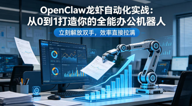 OpenClaw龙虾自动化实战:从0到1打造你的全能办公机器人,立刻解放双手,效率直接拉满-云途创业网