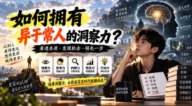 某公众号付费文章：如何拥有异于常人的洞察力？-云途创业网