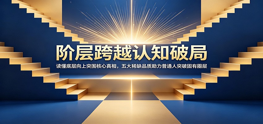 阶层跨越认知破局：读懂底层向上突围核心真相，五大稀缺品质助力普通人突破固有圈层-云途创业网