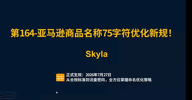 亚马逊跨境实战课：全品类选品逻辑｜SP/SB/SD广告精细化｜新品打爆旺季爆单全套运营教程-云途创业网