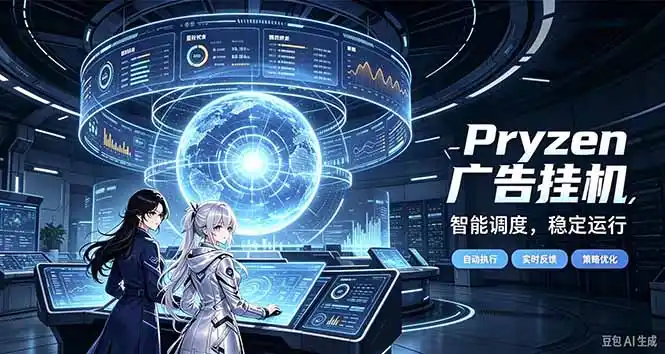 Pryzen广告全自动挂机给自己一个交代，门槛低，零基础小白也可以快速上手-云途创业网
