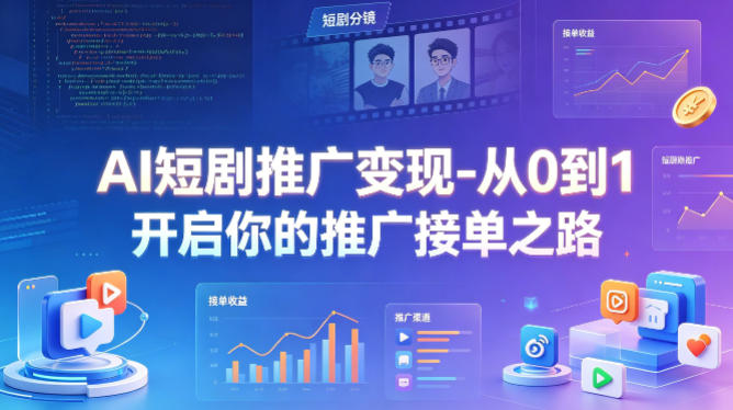 AI短剧推广变现-从0到1开启你的推广接单之路-云途创业网