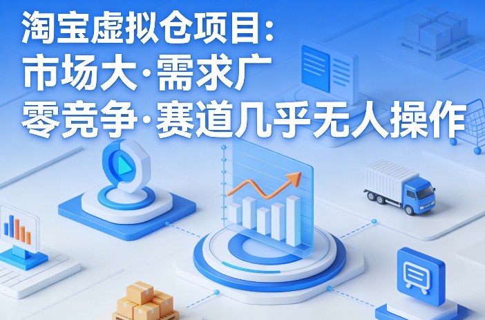 淘宝虚拟仓项目,市场大,需求广,零竞争,赛道几乎没人操作(更新0410)-云途创业网