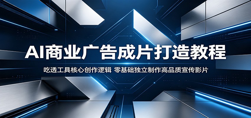 AI商业广告成片打造教程：吃透工具核心创作逻辑，零基础独立制作高品质宣传影片-云途创业网