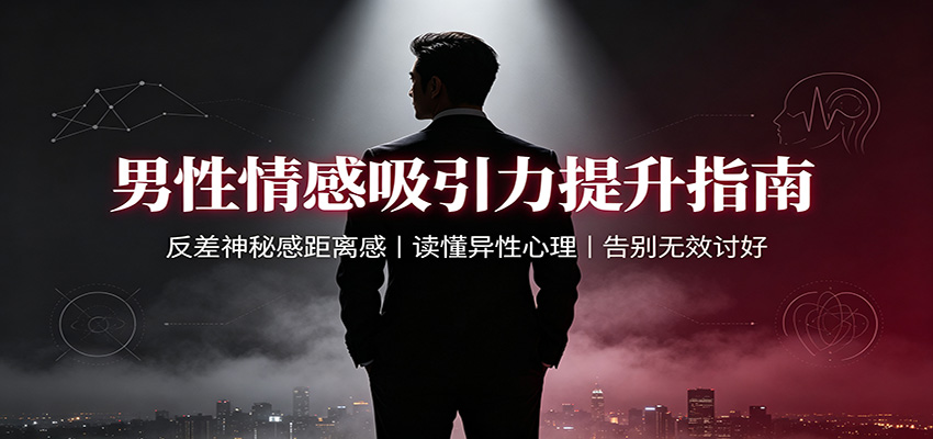 男性情感吸引力提升指南：反差神秘感距离感，读懂异性心理，告别无效讨好-云途创业网