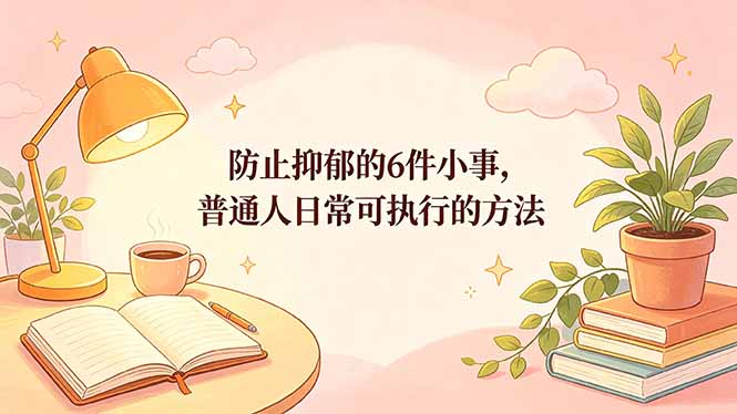 付费文章：防止抑郁的6件小事，普通人日常可执行的方法-云途创业网