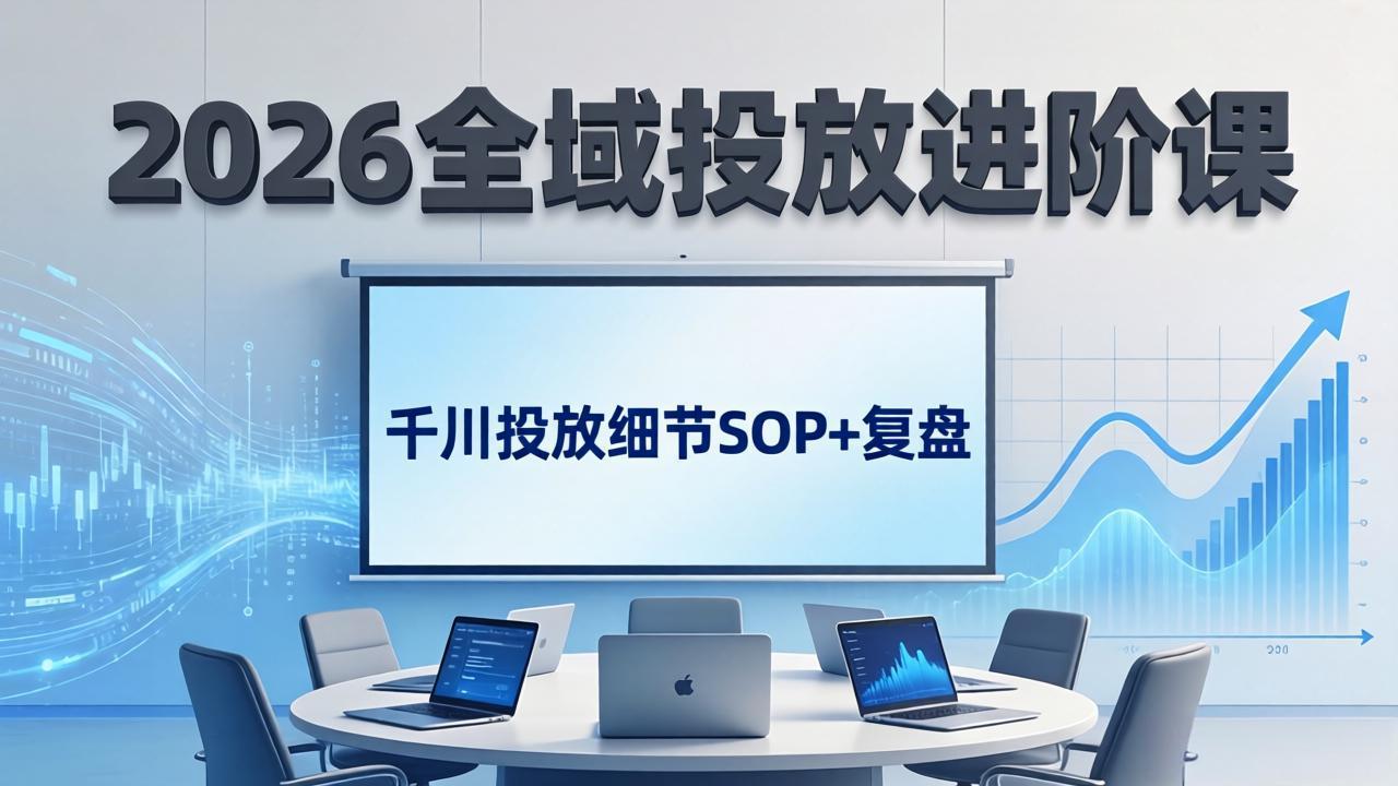 2026全域投放进阶课:杭州线下3天实战,千川投放细节SOP+复盘,撬动自然流量-云途创业网