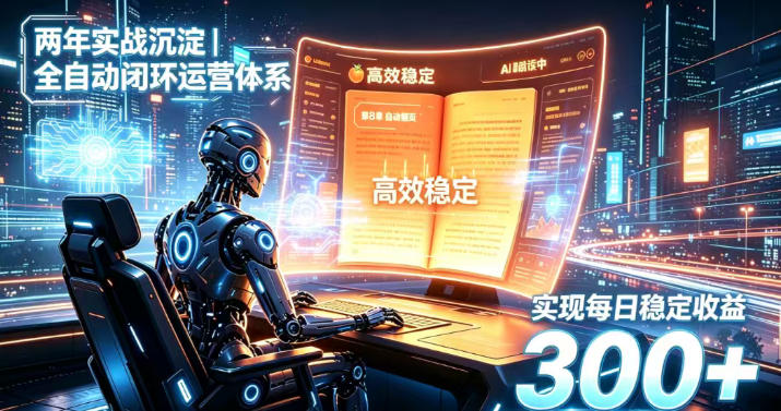 两年实战沉淀|全自动闭环运营体系,实现每日稳定收益300+【揭秘】 两年实战沉淀|全自动闭环运营体系,实现每日稳定收益300+【揭秘】