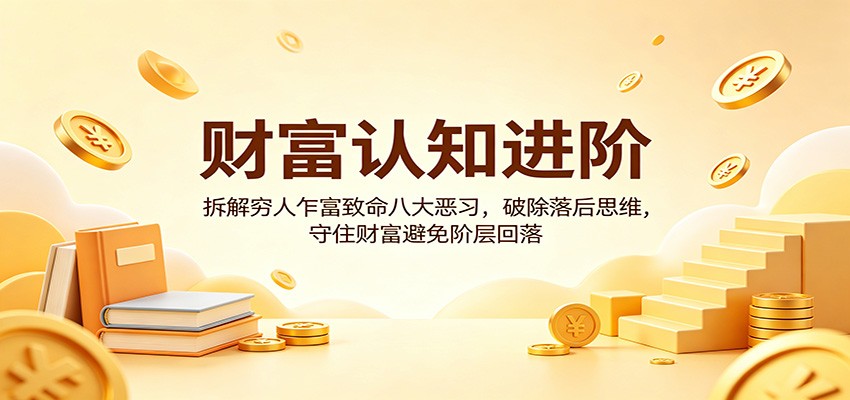 财富认知进阶:拆解穷人乍富致命八大恶习,破除落后思维,守住财富避免阶层回落-云途创业网
