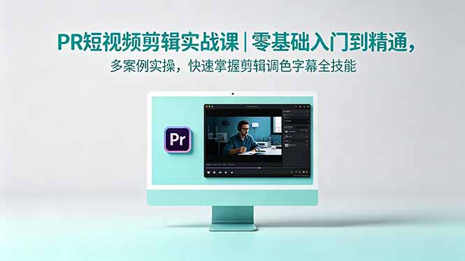 PR短视频剪辑实战课｜零基础入门到精通，多案例实操，快速掌握剪辑调色字幕全技能-云途创业网