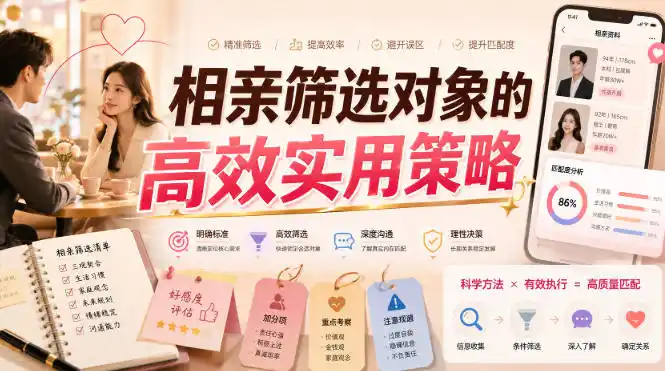 付费文章：相亲筛选对象的高效实用策略-云途创业网