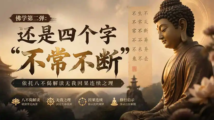 付费文章：佛学第二弹：还是四个字“不常不断”依托八不偈解读无我因果连续之理-云途创业网