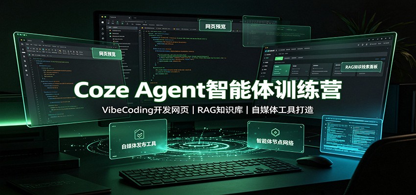 Coze Agent智能体训练营:VibeCoding开发网页,RAG知识库,自媒体工具打造-云途创业网
