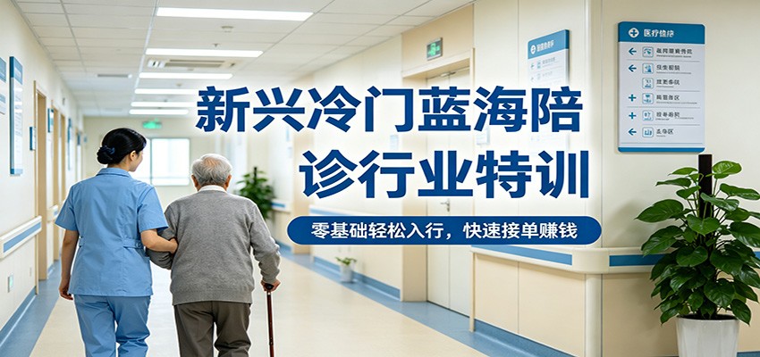 新兴冷门蓝海陪诊行业特训，零基础轻松入行，快速接单赚钱-云途创业网