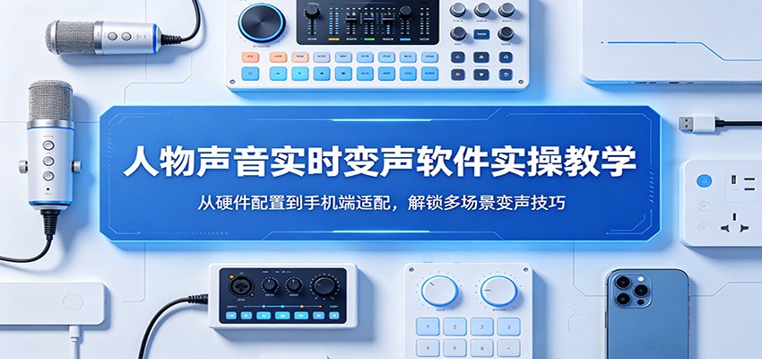 人物声音实时变声软件实操教学:从硬件配置到手机端适配,解锁多场景变声技巧-云途创业网
