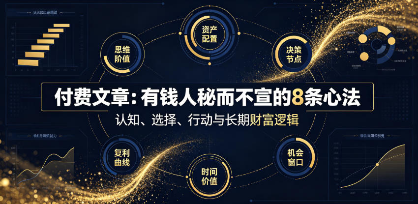 付费文章：有钱人秘而不宣的8条心法-云途创业网