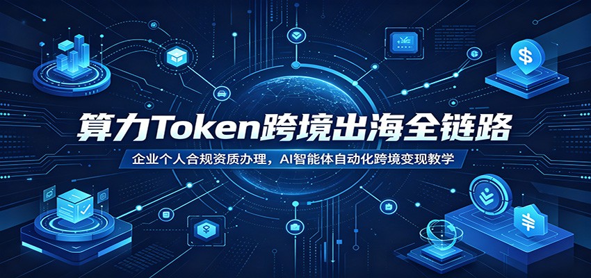 算力Token跨境出海全链路：企业个人合规资质办理，AI智能体自动化跨境变现教学-云途创业网