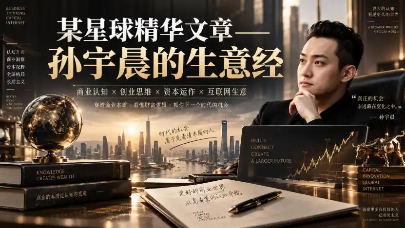 某星球精华文章——孙宇晨的生意经-云途创业网